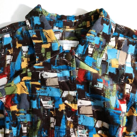 Christopher & Banks Women's Button Up Long Sleeve Corduroy Jacket XL X-Large - Picture 3 of 8